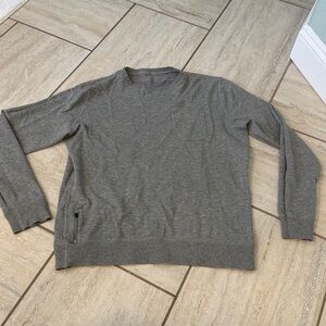Vuori Jeffreys Pullover Crew Sweatshirt Heather Gray M